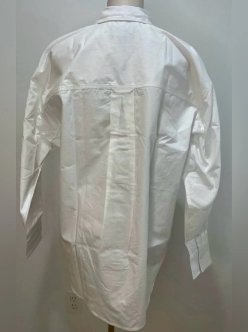 J.Crew Petite Étienne oversized shirt in lightweight Oxford in white